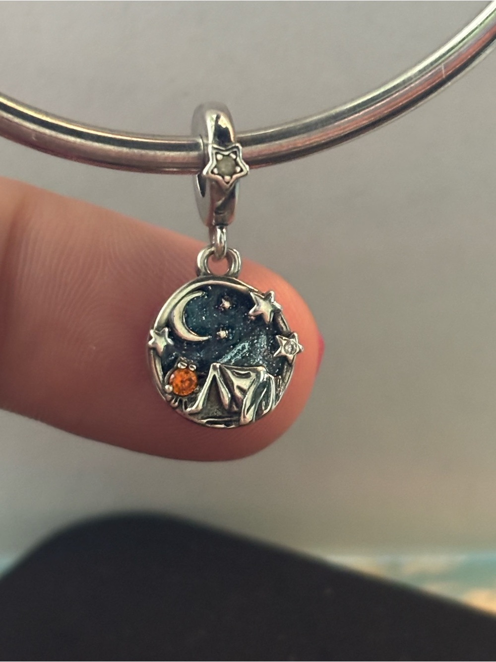 Pandora Sleeping Under the Stars Dangle Charm Silver S925 ALE